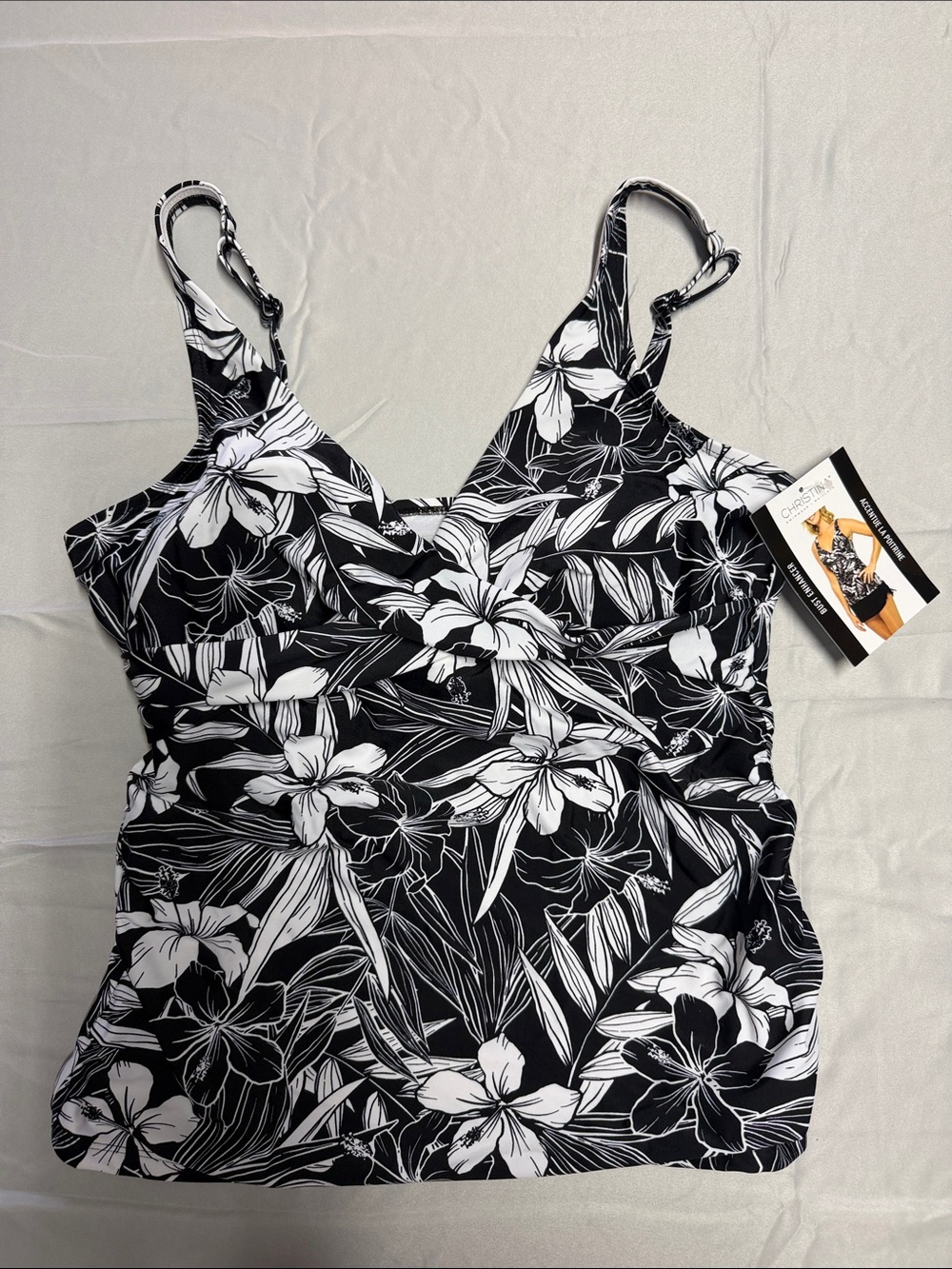 Christina Women's Tankini Swimwear top only | Sz 12